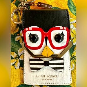 NWT Henri Bendel Limited Edition Penguin Purse Charm Cardholder